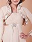  Sheath/Column Square Floor-length Satin And Chiffon Mother Of The Bride Dress With A Wrap