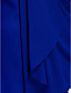  un vestido de cóctel de gasa corta / mini del hombro vaina / columna