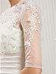  A-Line Jewel pavimento-lunghezza abito da sposa in raso