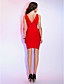  Sheath/Column V-neck Sleeveless Short/Mini Bandage Dress