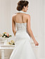  Trumpet/ Mermaid Halter Satin Wedding Dress with Removable Court Train