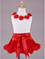  Flowers Tops With Matching PettiDress Set Chiffon Flower Girl Dress