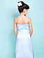  Sheath/Column Spaghetti Straps Floor-length Stretch SatinJunior Bridesmaid Dress