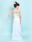  Sheath/Column Spaghetti Straps Floor-length Stretch SatinJunior Bridesmaid Dress