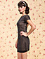  ts do vintage cintilante vestido de bolinhas sem encosto