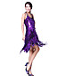  Dancewear Cotton and Polyester with Beadings Performance Latin Dance Dress For Ladies More Colors