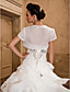  Ball Gown Sweetheart Strapless Chapel Train Organza Crystal Detailing Wedding Dress With A Wrap