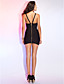  Sheath/Column V-neck Straps Sleeveless Short/Mini Bandage Dress