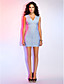  Sheath/Column V-neck Sleeveless Short/Mini Bandage Dress