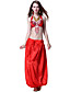  Dancewear Satin with Tassels and Sequins Belly Dance Performance Top and Bottom for Ladies More Colors