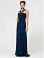  Sheath/Column Sweetheart Floor-length Chiffon Bridesmaid Dress With Ruching