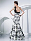  Trumpet/Mermaid One Shoulder Floor-length Taffeta Evening Dress