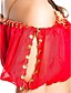 dancewear chiffon com beading topo barriga e calça para senhoras mais cores