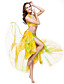  Dancewear Polyester With Dye Belly Skirt for Ladies More Colors