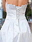  A-line Strapless Knee-length Taffeta Wedding Dress