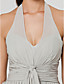  A-line Halter Floor-length Chiffon Bridesmaid Dress