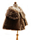 Brilliant Faux Fur Mouwloos Flower Girl Party / Bruiloft Poncho