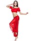  dancewear chiffon com beading topo barriga e calça para senhoras mais cores