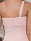  Sheath/Column One Shoulder Floor-length Chiffon Evening Dress
