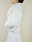  Charming Long Sleeve Faux Fur Evening/Wedding Jacket/Wrap
