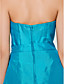  A-line Strapless Knee-length Taffeta Bridesmaid Dress