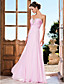  gaine / colonne sweetheart bretelles parole longueur robe de soirée en mousseline de soie avec des perles