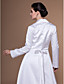  Long Sleeve Satin Special Occasion Jacket/Wedding Wrap(More Colors)