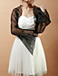  Atemberaubende Lange Glocke Sleeve Organza Wedding / Evening Jacke / Wrap (mehr Farben)