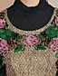  TS Luxurious Sleeveless Embroidery Gold Tweed Dress