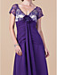  A-line V-neck Asymmetrical Chiffon Mother of the Bride Dress