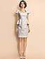  TS Jacquard Lurex Peplum Dress