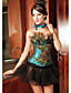  Charming Lace and Acrylic Strapless Peacock Corset(A Set)