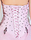  Ball Gown Strapless Floor-length Organza Evening Dress