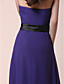 A-line Strapless Floor-length Chiffon Bridesmaid Dress