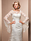  Trumpet/Mermaid Scoop Court Train Lace Wedding Dress