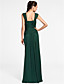  Trumpet/Mermaid Square Floor-length Chiffon Evening Dress