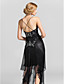  Sheath/Column Sweetheart Knee-length Chiffon Evening Dress