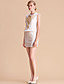  TS Gold Embroidery Round Neck Suit Style Sleeveless Sheath Dress