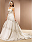 Ball Gown Sweetheart Chapel Train Tulle Wedding Dress