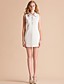  TS Handmade Beads Collar Sleeveless Sheath Dress