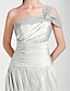  A-line One Shoulder Floor-length Chiffon And Satin Bridesmaid Dress