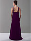  Empire V-neck Floor-length Chiffon Over Mading Bridesmaid/ Wedding Party Dress