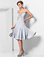  Sheath/Column V-neck Spaghetti Straps Knee-length Knitwear Cocktail Dresses