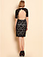  TS élastique robe sexy dentelle Backless