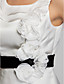  A-line Scoop Knee-length Satin Bridesmaid Dress