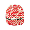 SAMII Jacquard Argyle Knit Beanie Hat-Red (0031) (Start From 20 Units)-Free Shipping