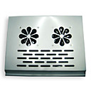 Notebook Cooler Pad with 2 Built-In Fans / Silver (WNB003) (Start From 12 Units)-Free Shipping