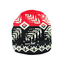 SAMII Jacquard Argyle Knit Beanie Hat-Red + Black (Start From 20 Units)Free Shipping