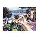 Handmade Landscape Art Oil Painting on Canvas With Wood Frame (DH-041) -Free Shipping