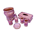 7 Piece Leaves Bathroom Accessory Set/Soap Dish +More YSYP0114 (Start From 10 Units) Free Shipping
